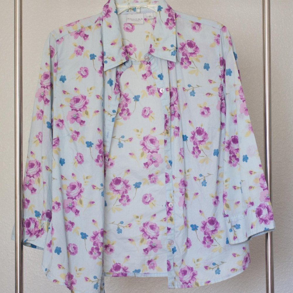 Floral Button up Top